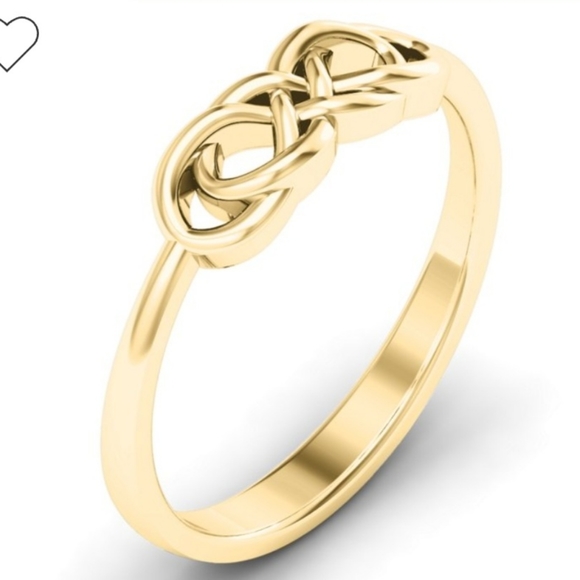 14k Gold Infinity Knot Ring - Size 5 - Picture 3 of 7
